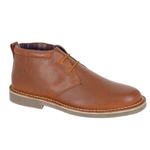 Roamers Mens Leather Desert Boots / Brown